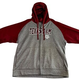 Champion Elite‎ Authentic Texas A&M Aggies Zip Up Hoodie Jacket Men's 2XL